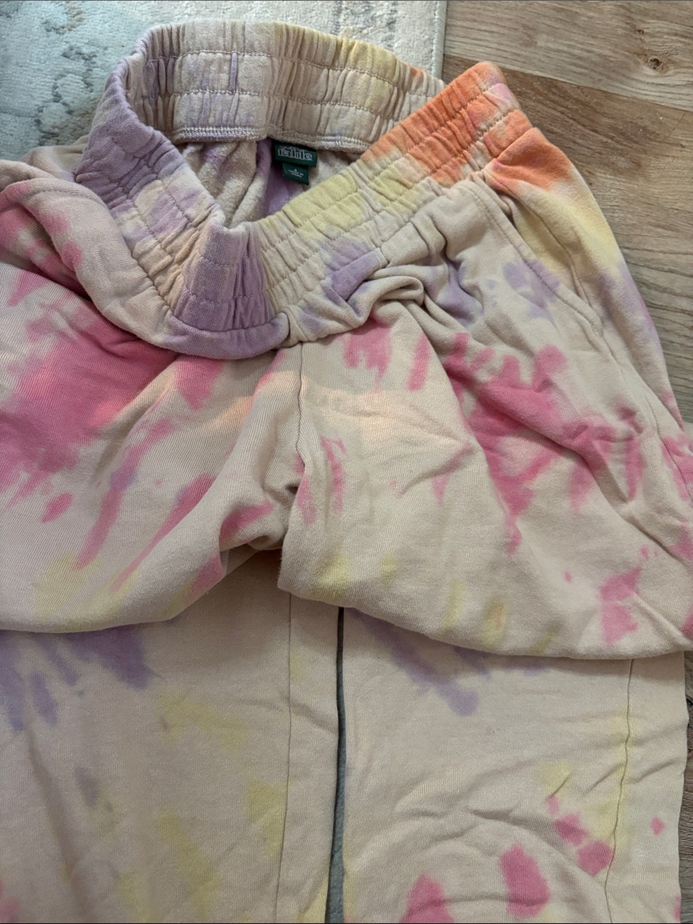 wild fable Pastel Tie-Dye lounge Pants - Pink, Purple, Yellow, Cream